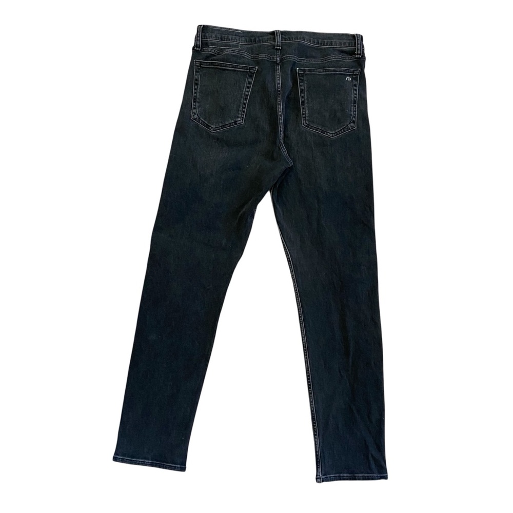 Men's Rag & Bone Fit 2 Slim Black Jeans 34W 32L - Picture 3 of 11